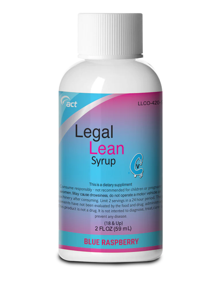 Legal Lean Blue Raspberry Syrup